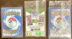 Pokemon TCG 151 UPC Promo Set Mew 053, Mewtwo 052, Metal Mew 205 New Sealed - Image 2