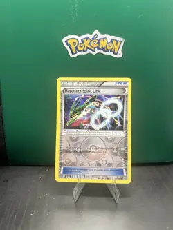 POKEMON TCG - RAYQUAZA SPIRIT LINK 87/108 REVERSE HOLO TRAINER ROARING SKIES - Image 1