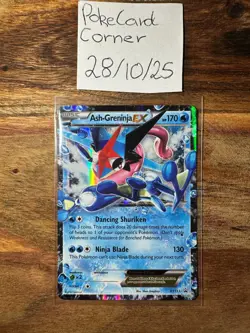 Ash-Greninja EX Black Star Promo XY133 Holo Pokemon TCG Minty - Image 1