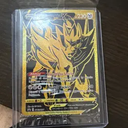 Pokemon TCG Zamazenta V Gold SWSH077 Black Star Promo Sealed NM - Image 1