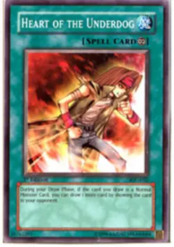 Yugioh! LP Heart of the Underdog - IOC-032 - Common - 1st Edition Lightly Played - Image 1