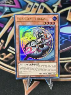 Yu-Gi-Oh Justice Hunters Dracotail Lukias JUSH-EN001 Ultra Rare 1st Edition - Image 1