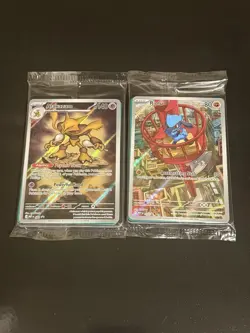 Pokemon Mega Evolution ETB Promo Cards Alakazam & Riolu Factory Sealed - Image 1