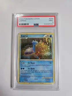 Pokemon 2023 CLB Trading Card Game Lapras Classic #008 PSA 9 - Image 1
