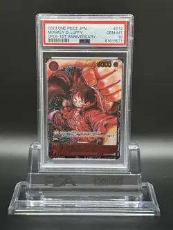 One Piece Card Japanese Awakening of the New Era MONKEY D LUFFY ST01-012 PSA10 - Image 1