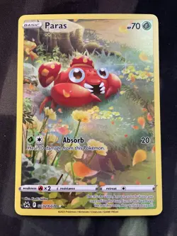 Paras GG32/GG70 SWSH: Crown Zenith Galarian Gallery Pokemon Card Full Art - Image 1