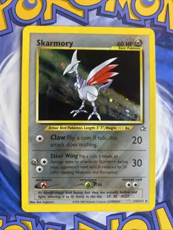 Skarmory 13/111 - Pokemon Neo Genesis Holo Rare Card - LP - Image 1
