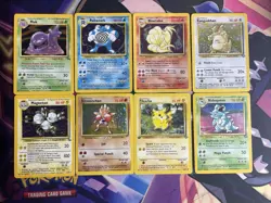 Pokemon Card Lot 8 Vintage LP/MP Conditions - Image 1