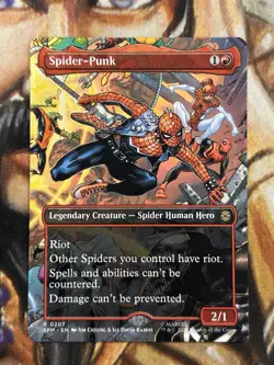 Spider-Punk #0207 (Borderless) MTG Marvel's Spider-Man Regular - Pack Fresh NM - Image 1