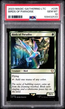 Birds of Paradise, MTG, Lord of the Rings, 2023 , PSA 10 - Image 1