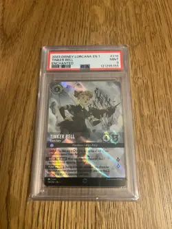 2023 DISNEY LORCANA EN 1-THE FIRST CHAPTER #216 TINKER BELL - GIANT FAIRY PSA 9 - Image 2