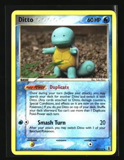 Pokemon DITTO 40/113 Squirtle (2005 Delta Species) LP/NM - Image 1