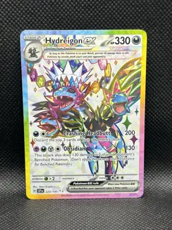 Hydreigon ex 223/191 ULTRA RARE HOLO Surging Sparks Sv08 Pokemon English Foil - Image 3