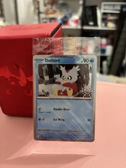 Delibird 046/193 Pokemon TCG Holiday Calendar 2025 Festive Stamp Promo SEALED - Image 1