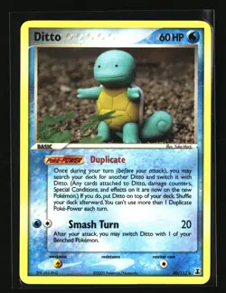 Pokemon DITTO 40/113 Squirtle (2005 Delta Species) LP/NM - Image 1