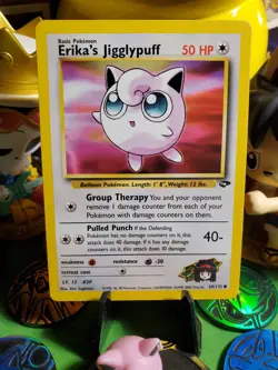 Pokemon TCG Vintage 2000 Gym Challenge Set Erika's Jigglypuff 69/132 NM/M @_@ - Image 1