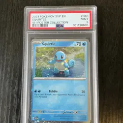 Pokemon 151 Poster Collection Promo Squirtle 048 PSA 9 🫧 - Image 1