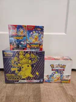 Pokemon TCG Surging Sparks Booster Box, ETB & 2xBooster Bundle- NEW SEALED - Image 1