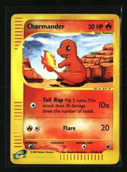 Pokemon CHARMANDER 97/165 Reverse Holo (2002 Expedition) LP/Light Play - Image 1