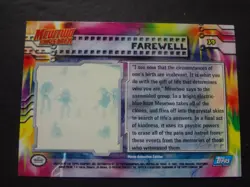 1999 Topps Pokemon First Movie Rainbow Foil #39 Farewell Blue Logo - Image 2