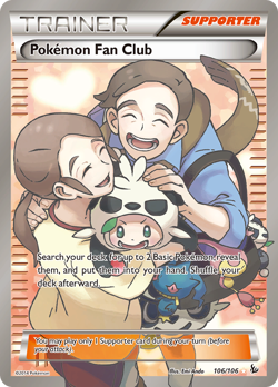Pokemon Fan Club (106/106) XY: Flashfire​ - Near Mint Holofoil Pokemon TCG - Image 1