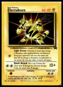 Electabuzz WB Stamp 02/53 WoTC Promo Pokemon Card | DMG - Image 1