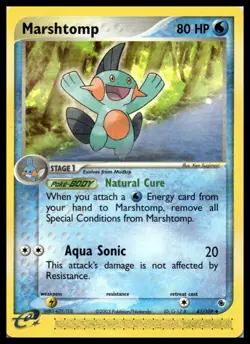 Marshtomp 41/109 EX Ruby and Sapphire e-Reader NonHolo Pokemon Card | LP - Image 1