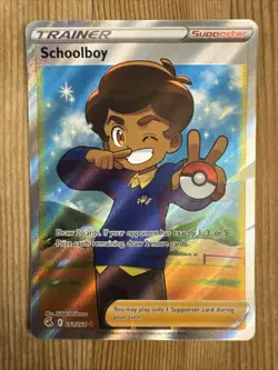 Schoolboy - 261/264 - Pokemon Fusion Strike Sword & Shield Full Art Rare Card NM - Image 1
