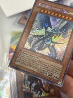 Blue Eyes Shining Dragon RP02-EN096 Reprint Secret Rare Card Near Mint Condition - Image 2
