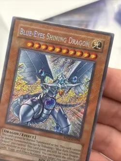Blue Eyes Shining Dragon RP02-EN096 Reprint Secret Rare Card Near Mint Condition - Image 3