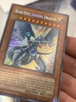 Blue Eyes Shining Dragon RP02-EN096 Reprint Secret Rare Card Near Mint Condition - Image 4