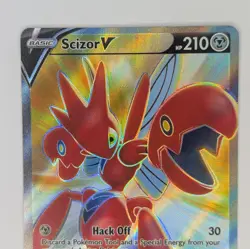 Scizor V 183/189 Full Art Ultra Rare Darkness Ablaze Pokemon TCG Card - Image 2