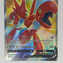 Scizor V 183/189 Full Art Ultra Rare Darkness Ablaze Pokemon TCG Card - Image 3