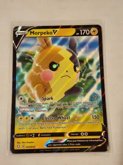 Pokemon TCG Card Shining Fates Morpeko V Full Art Holo 37/72 NM/Mint - Image 1