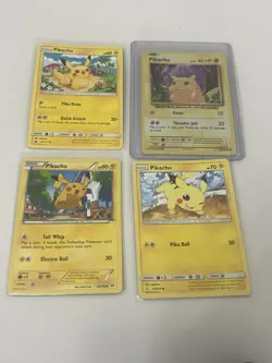 Pikachu Pokemon Bundle Of 4 Cards! - Image 1