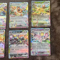 Pokemon Card Tera Festa ex Eeveelutions RR 9-Card Lot LP - Image 4