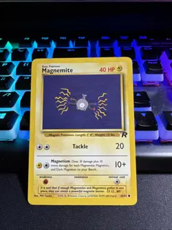 Pokemon TCG Magnetite 1st Edition Non-Holo Card 1999 Vintage, #60/82 - Image 1