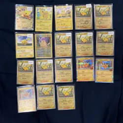 Pokemon TCG English Pikachus Mixed Lot Of 18 Conditons Listed On Cards - Image 1
