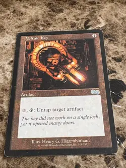 VOLTAIC KEY Magic MTG Urza's Saga MP - Image 1