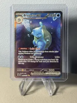 Pokemon Scarlet & Violet 151 Blastoise ex Special Illustration Rare SIR 200/165 - Image 1