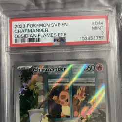 2023 POKEMON SVP EN-SV BLACK STAR PROMO #044 CHARMANDER PSA 9 - Image 3