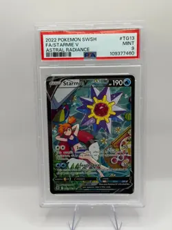POKEMON STARMIE V ASTRAL RADIANCE TRAINER GALLERY TG13 PSA 9 MINT INVEST - Image 1
