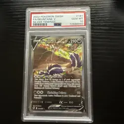 2022 - PSA 10 Pokemon TCG Skuntank V ALT ART Silver Tempest 181/195 Holo Rare - Image 1