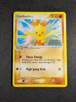 Pokemon Combusken 16/100 Rare Reverse Holo EX Crystal Guardians NM - Image 1