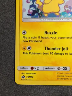 Pokemon Pikachu SM162 Holo Rare Black Star Promo NM - Image 4