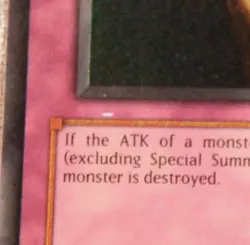 YUGIOH ERROR/MISPRINT - Holo Bleed - Super Rare - Trap Hole - LOB-058 - LP - Image 5