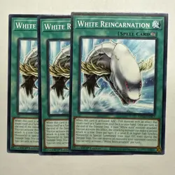 White Reincarnation x3 (playset) MP25-EN317 Common 1st ED NM Yugioh - Image 1