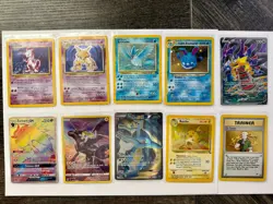 Pokemon TCG Vintage and Modern 10 Card Mixed Lot - Image 1