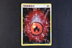 Fire Energy 102/106 Holo Shiny Pokemon TCG Card EX Emerald 2005 Light Play - Image 1