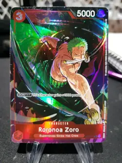 One Piece Card Game Roronoa Zoro ST01-013 Gift Collection 2023 Promo Card Minty - Image 1